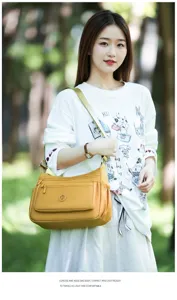 Nylon Umhängetasche Mehrfächer Freizeittasche Schultertasche Damentasche für Reise