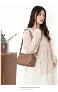 Lässige Nylon Umhängetasche für Damen, leichte Freizeittasche für Alltag, Reisen und Pendeln.