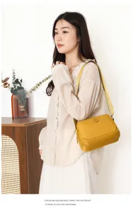 Casual Damen Nylon Umhängetasche, leichte kompakte Kuriertasche für sommerliches Pendeln.