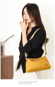 Modische Damen Leichte Nylon Umhängetasche Lässige Vielseitige Schultertasche Alltag Tasche