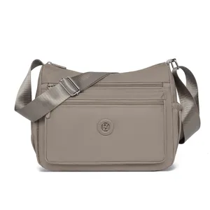 Damen Leichtgewicht Nylon Umhängetasche Mehrfachfach Wasserdichte Schultertasche Lässige Straßentrend Satchel Handtasche Für Den Täglichen Gebrauch