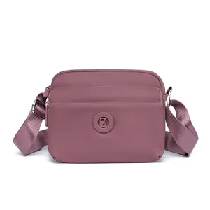 Damen Umhaengetasche Oxford Stoff Freizeit Schultertasche Kleine Quadratische Tasche