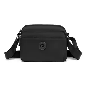 Damen Oxford Tuch Umhängetasche Freizeit Schwarze Schultertasche Kleine Quadratische Tasche