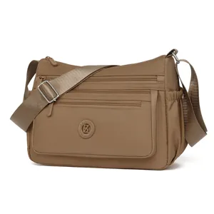 Damen Casual Nylon Umhängetasche Mehrere Fächer Schulter Dumpling Tasche Wasserdicht Reisen Handtasche Leicht Alltäglich