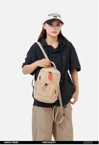 Compact multi-functional outdoor casual travel backpack and stylish daily sling bag for women.