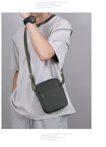 Herren Oxford vertikale Umhängetasche Freizeitreise leichte Handytasche Kurier Tasche