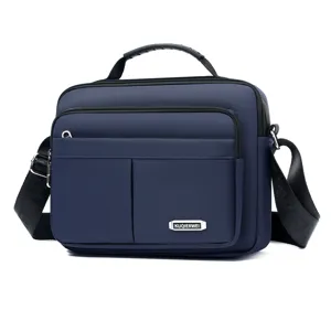 Herren Lässige Oxford-Gewebe Umhängetasche Große Kapazität Mehrschichtige Schultertasche Wasserabweisende Handtasche Für Reisen Business