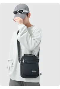 Herren Freizeit Umhaengetasche mehrschichtig Schultertasche taegliches Pendeln Reise