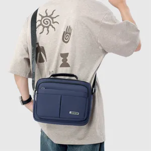 Herren lässige Mehrschicht-Umhängetasche, große Kapazität Messenger Bag mit Tragegriff.