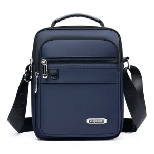 Herren Messenger Bag Lässig Mehrlagige Oxford-Gewebe Umhängetasche Wasserfest Business Reisen Schultertasche Mit Tragegriff
