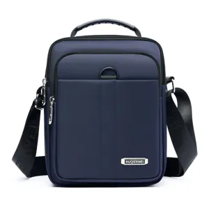 Herren Business Commuter Oxford-Gewebe Umhängetasche Wasserabweisend Vertikale Kleine Schultertasche Handheld Messenger Tasche Für Den Täglichen Gebrauch
