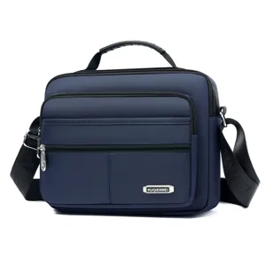 Herren Oxford Stoff Umhängetasche Mehrfächer Freizeit Business Handtasche Hauptbild