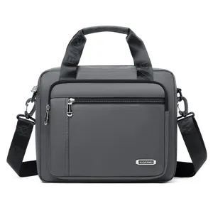 Herren Umhängetasche lässige Messenger Bag stylische Männer Business Reisetasche grau