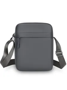 Herren Freizeit vertikale Oxford Tuch Umhängetasche, leichte Reise Handy Schultertasche.