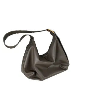 Koreanische alltägliche slouchy minimalistische Umhängetasche, weiche große Handtasche.
