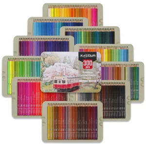 Professional Oil Colored Pencils Tin Box Art Drawing Set Soft Core Professional Painting Supplies For Artists Students