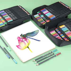 180 colores lapices de colores base aceite set arte profesional dibujo boceto papeleria bolsa
