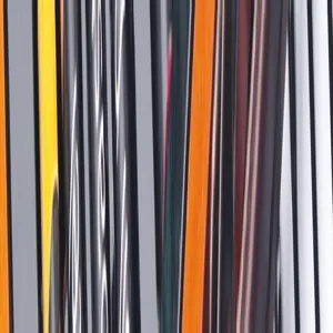 Detailed view of colorful vertical striped texture, modern abstract background pattern.