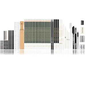 Set di 52 matite da disegno, strumenti di schizzo professionali per principianti e artisti.