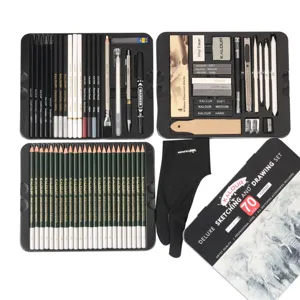 Set di disegno professionale da 70 pezzi kit di matite artistiche con utili accessori