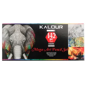 KALOUR 142 Piece Mega Art Pencil Set Professional Coloring Sketching Watercolor Drawing Tool