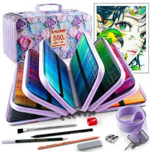 Professional Colored Pencils Set Art Drawing Pencils With Canvas Pencil Case Sketching And Coloring Supplies