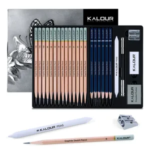 Matite da Disegno Professionali in Grafite Assortimento Con Custodia in Carta Forniture d'Arte per Pittura