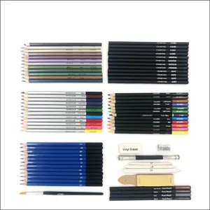 51-piece sketch pencil set art stationery drawing pencils with charcoal watercolor colored items