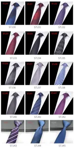 Men's business formal polyester jacquard retro necktie multi-style variant collection.