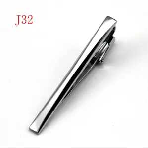 Silver metal tie clip for men, classic arrow geometric design for business suits and formal wear.