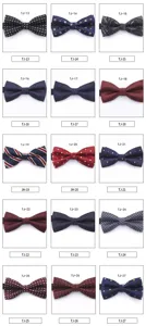 Fashion men women bow tie formal wedding business bowknot variant options detail view