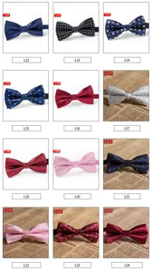 Herren Polyester Seide Freizeit Fliege, stilvolle geometrische bedruckte Hochzeitsfliege.