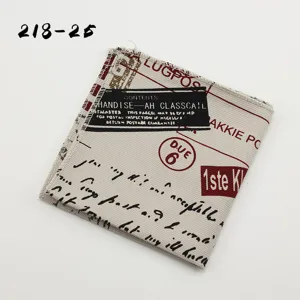 Heren katoen vintage postzegel print zakdoek moderne stijlvolle casual pochet accessoire