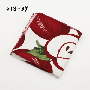 Heren mode bedrukte pochet katoenen zakdoek vintage appel ontwerp kostuum accessoire