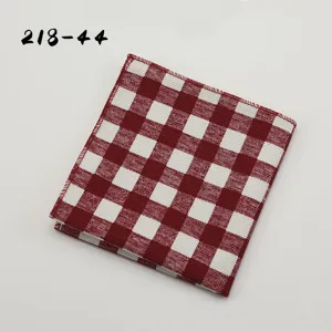 Rood wit geruit heren pochet zakdoek stijlvol klassiek modieus accessoire voor dagelijks.