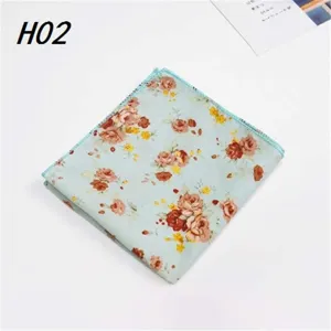 Heren Katoenen Pochet Vintage Bloemen Paisley Zakdoek Retro Pak Pochet Bruiloft Feest Pak Accessoires
