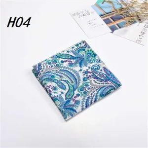 Heren katoen paisley pochet zakdoek voor huwelijksfeest pak decor stijlvol blauw groen