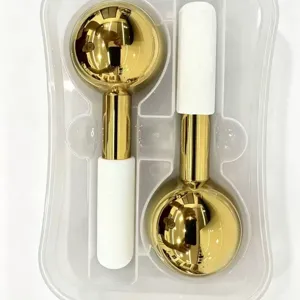 Globos de Hielo de Acero Inoxidable Para Masaje Facial Enfriamiento Cryo Globos Compresa Fría Herramienta de Belleza Cara Ojos Cuidado de la Piel