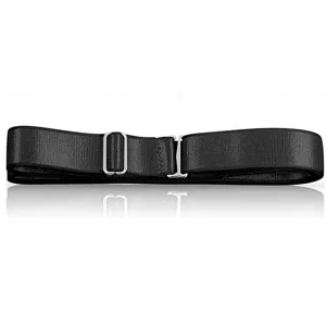 Women elastic stretch belt adjustable seamless waist band for dresses winter coats black