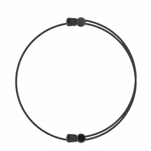 Bande élastique réglable pour chemise crop tuck band accessoire de pli de vêtement noir.