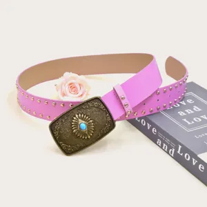 Retro court style ethnic wide belt women high-end accessory dress jeans waist band summer