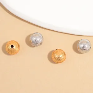 Perla Rotonda in Argento Sterling 925 Mantra Sutra Buddista Stile Retro Cinese Motivo Greca Perla Distanziatrice Portafortuna SZ270