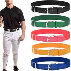 Adjustable elastic sports belt for men and women, multi-color flexible baseball belt daily.