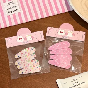Bonitas pinzas de pelo corazón y cuadros estilo dopamina para mujeres, dulces horquillas.