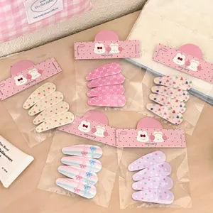 Bonito conjunto de pinzas para el cabello pastel pinzas laterales dulces para mujeres