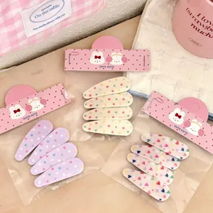 Lindo conjunto de horquillas de lunares estrellas corazones accesorios de moda para mujeres