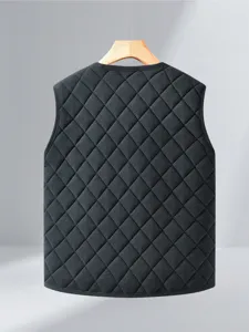 Men and women winter quilted thermal vest sleeveless padded waistcoat warm outerwear