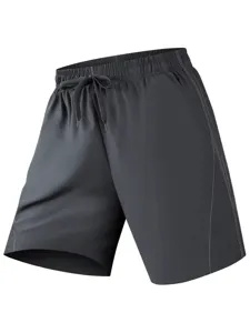 Men's quick-dry shorts summer casual outdoor sports fitness running shorts dark grey