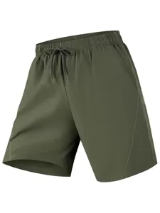 Men's Quick-Dry Sport Shorts Army Green Summer Outdoor Fitness Casual Shorts Main