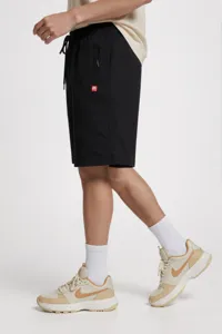 Pantalones cortos deportivos casuales para hombre con cordón, pantalón de verano recto.